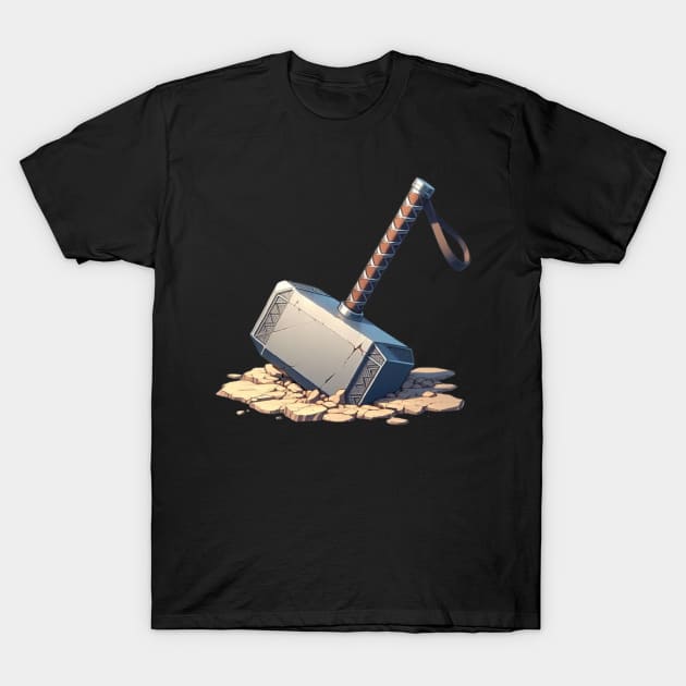Thor's Hammer - Mjolnir T-Shirt by Ruslan Pronichev